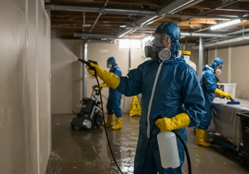 Basement Sanitization and Antimicrobial Treatment process in Laughlin Air Force Base, TX